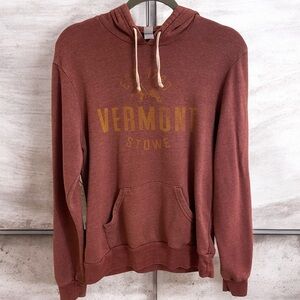 VERMONT STOWE VINTAGE SOFT FEEL HOODIE SIZE MEDIUM RETRO SWEATSHIRT COZY & CUTE